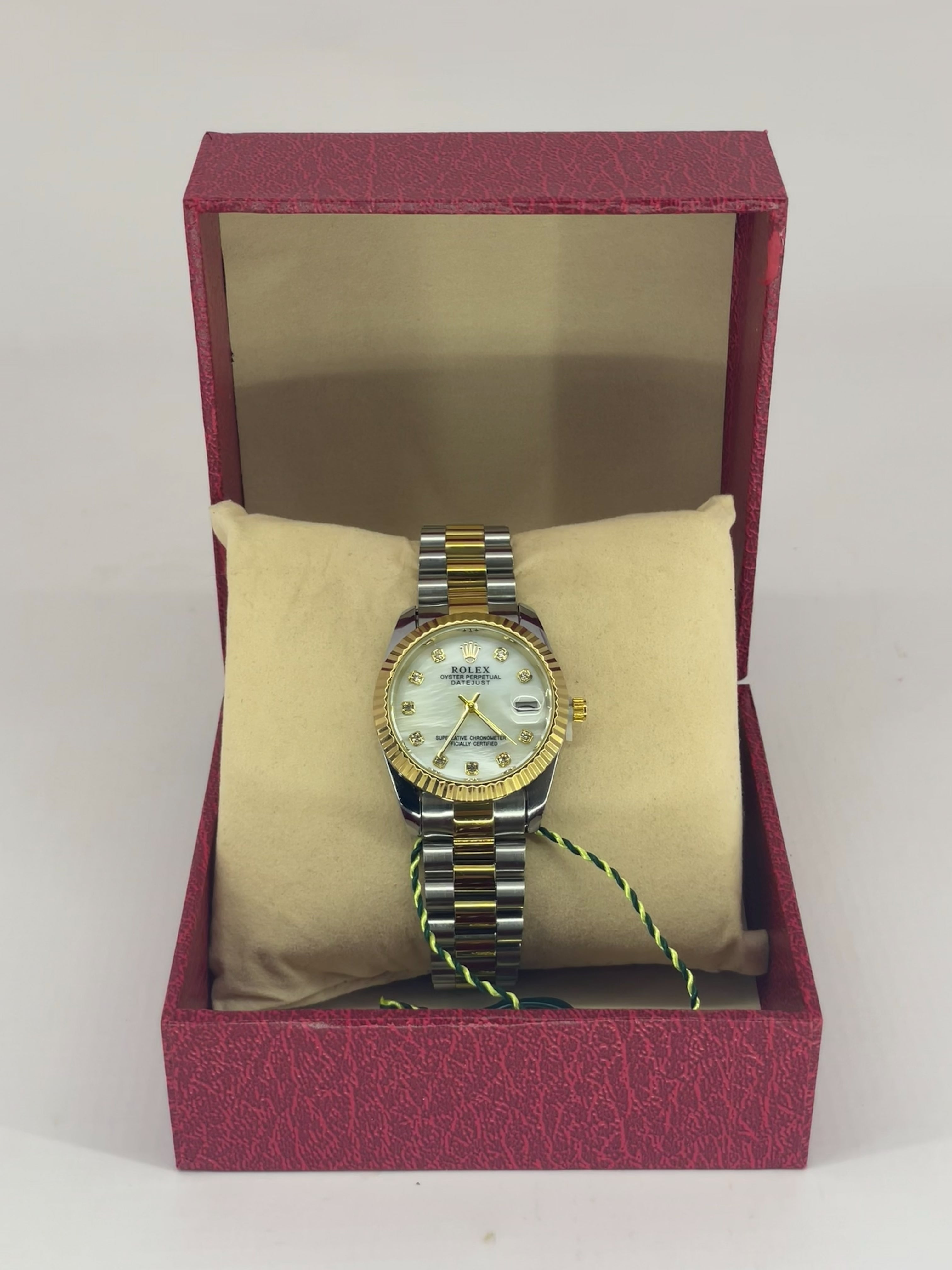 Rolex Datejust Bicolore Cadran Blanc Diamants