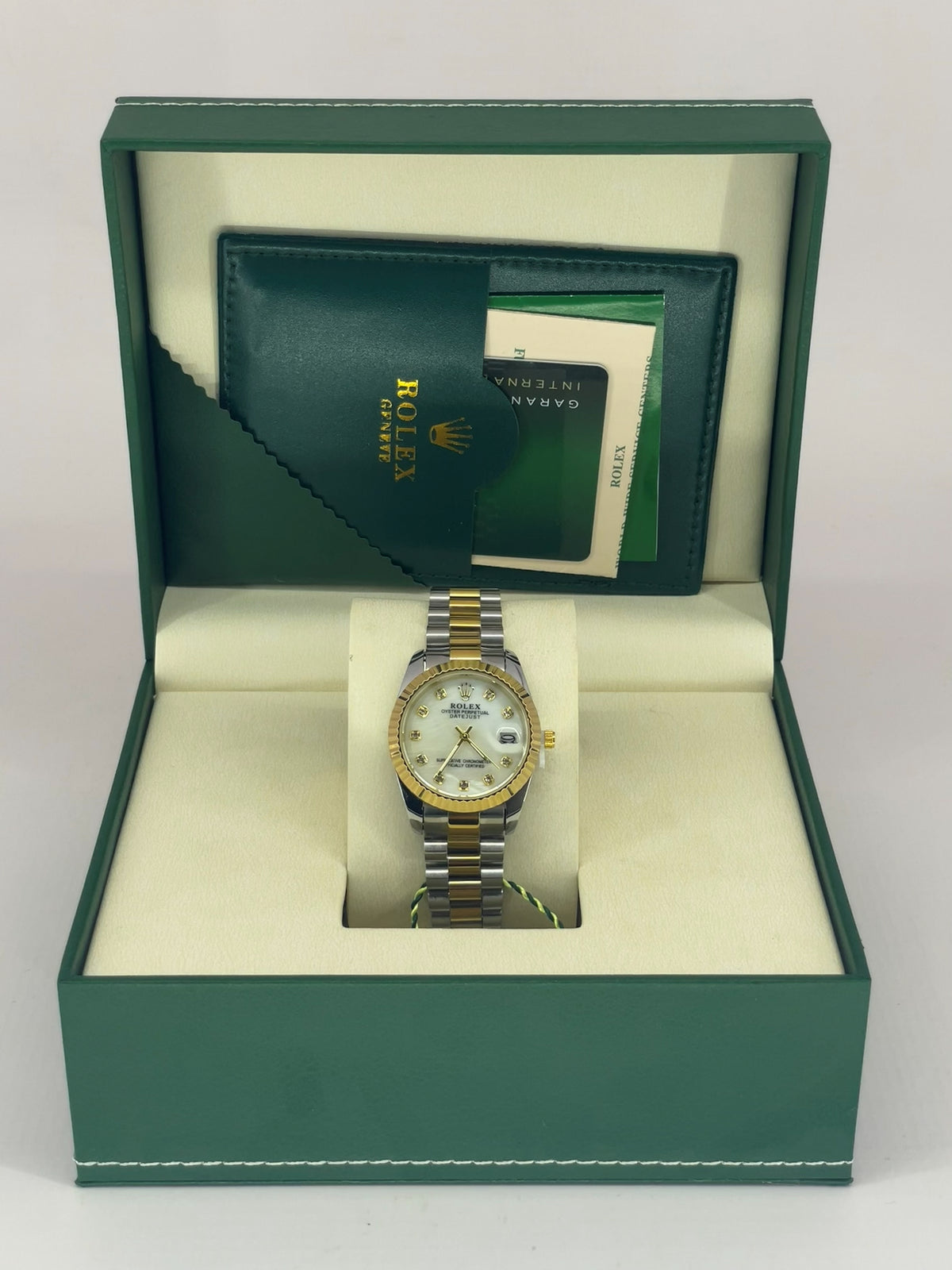 Rolex Datejust Bicolore Cadran Blanc Diamants