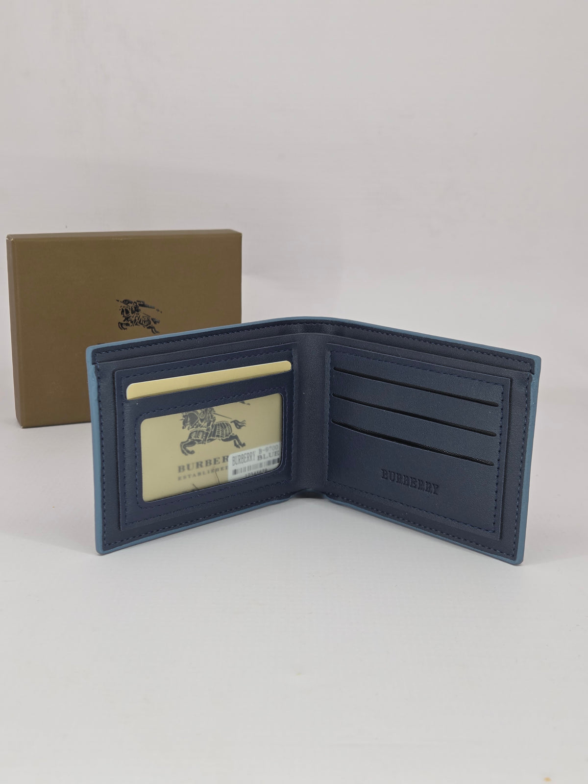 Burberry Blue Monogram Wallet