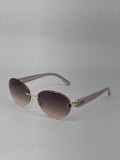 MIU MIU Lunettes de Soleil Marron Dégradé