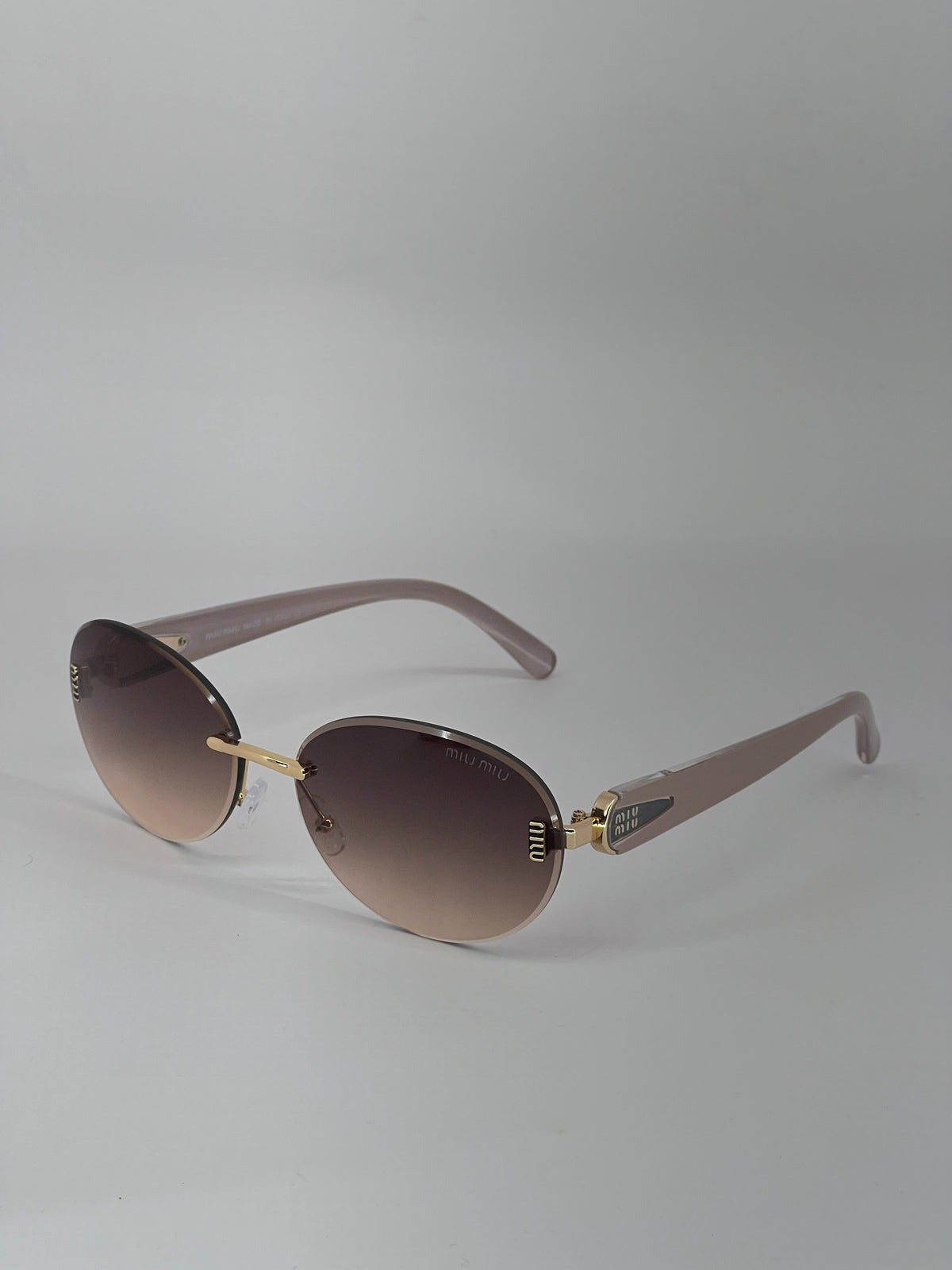 MIU MIU Lunettes de Soleil Marron Dégradé