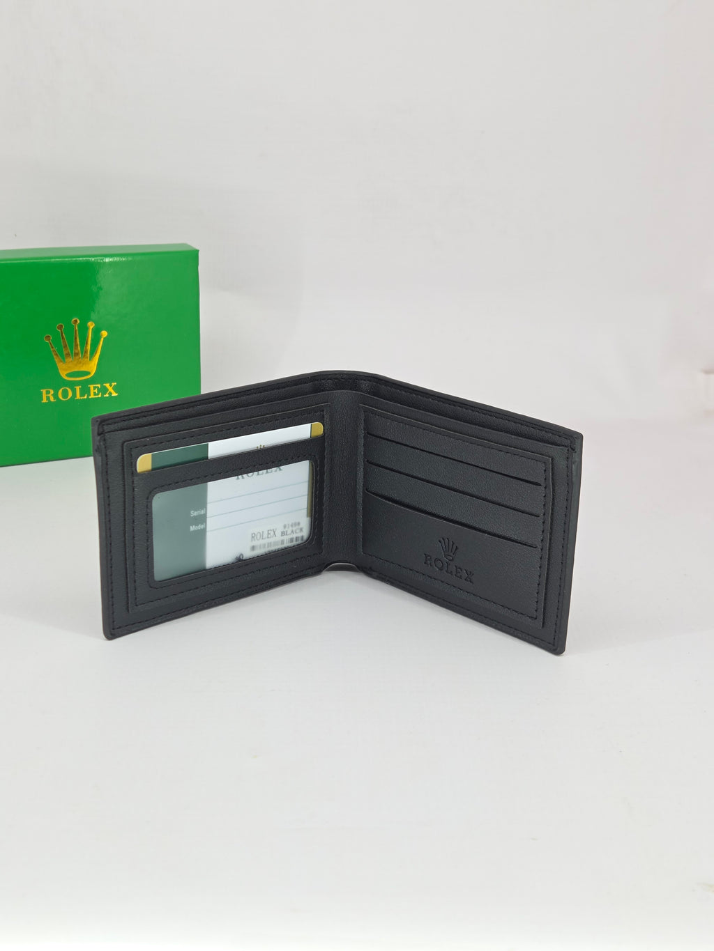 Rolex Black Classic Wallet